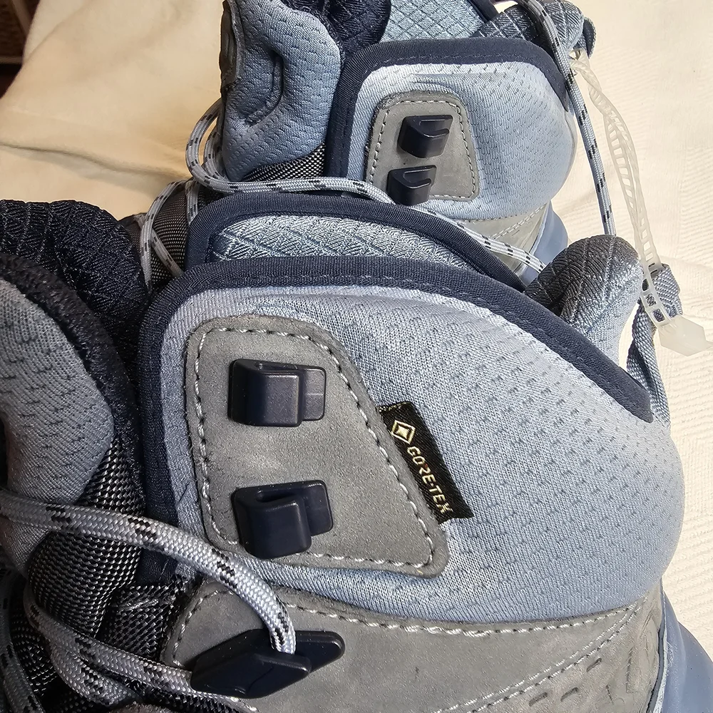 Hoka Gray and Blue Trail Boots - Picture 7 of 8